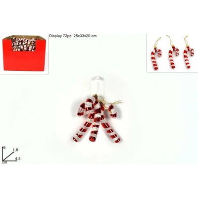 MAKRO Dekorácia vianočná lízánka 3ks