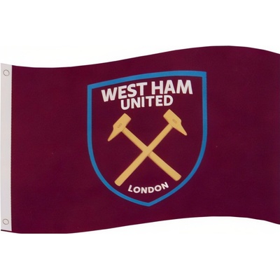 WEST HAM UNITED FC Vlajka West Ham United FC, vínová, 152x91 cm