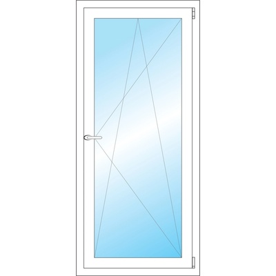 OKNA HNED Plastové okno 66x147 cm (660x1470 mm) bílé otevíravé a sklopné pravé