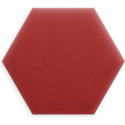 Čalouněný nástěnný panel Magic Velvet červený 26x30 cm hexagon