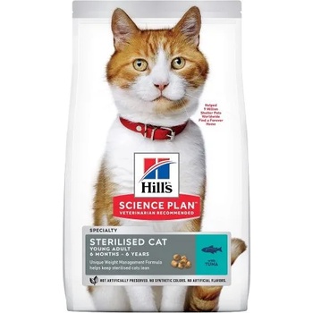 Hill's Hill’s science plan sterilised cat young adult С РИБА ТОН - ПЪЛНОЦЕННА СУХА ХРАНА zА МЛАДИ КАСТРИРАНИ КОТКИ ОТ 6 МЕС - 6 Г. 0.300 кг