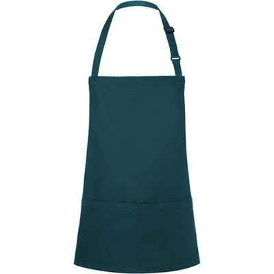 Karlowsky Krátka gastro zástera KY123 Pine-Green 75 x 60 cm