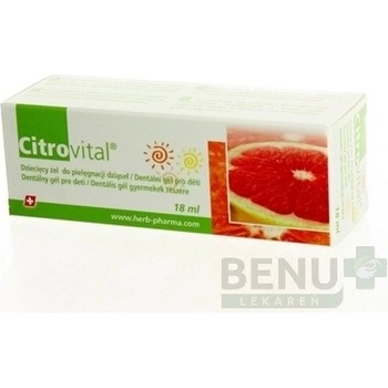 Herb Pharma Citrovital Dentálny gél pre deti 18 ml