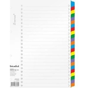 Biurfol Cardboard holders Biurfol A4 24 cards