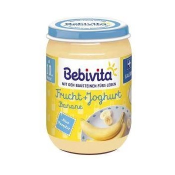 Bebivita Био плодов десерт Bebivita, дует от йогурт с банани, 190гр, 4018852029465