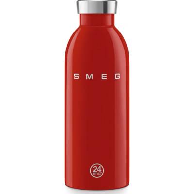 SMEG Термо бутилка SMEG Clima 50's Style WBF01RD, 500 мл, Херметично затваряне, Двустенна, Неръждаема стомана 18/8, Червен (WBF01RD)