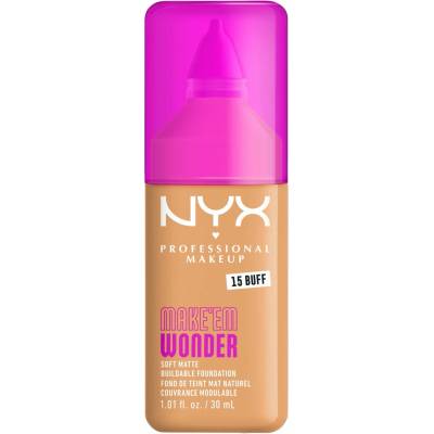 NYX Professional Makeup Make ‘Em Wonder lehký matující make-up 15 Buff 30 ml