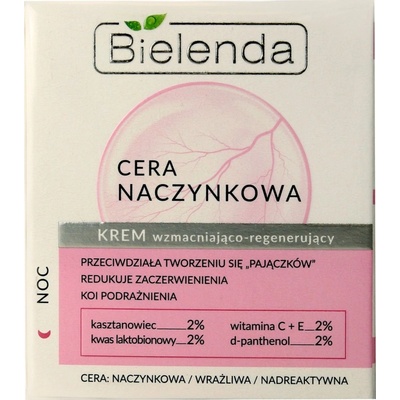 Bielenda Capillary Skin nočný krém redukujúci začervenanie pleti 50 ml