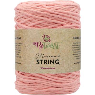 ReTwisst Macrame String 3 mm 27 meruňková