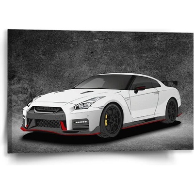 Sablio Obraz Nissan GTR 35 Sivý - 60x40 cm