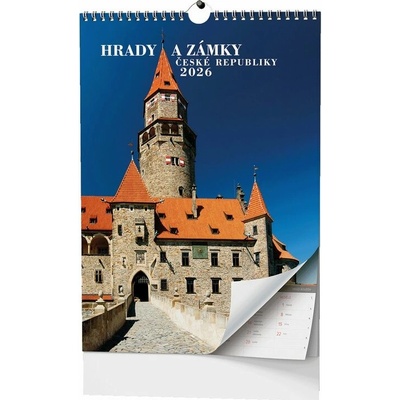 Hrady a zámky České republiky nástěnný 2026