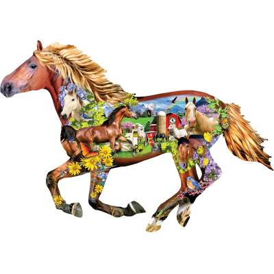 SunsOut - Puzzle Horse Farm 800 - 850 piese