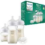 Philips Комплект от 3 броя стъклени шишета Philips Avent - Natural Response 3.0, със залъгалка (SCD878/11) - ozone