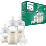 Philips Комплект от 3 броя стъклени шишета Philips Avent - Natural Response 3.0, със залъгалка (SCD878/11) - ozone