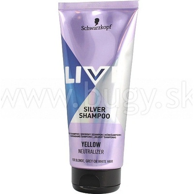 Live Silver Shampoo Anti-Yellow pre strieborný lesk vlasov 200 ml