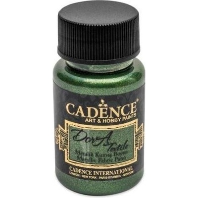 Farba na textil CADENCE DORA 50 ml metalická zelená
