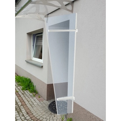 LanitPlast bočná stena UNI biela / PLEXI