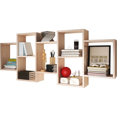 Mirjan24 Етажерка TRIO 65x161 см бежов (MJ0065)