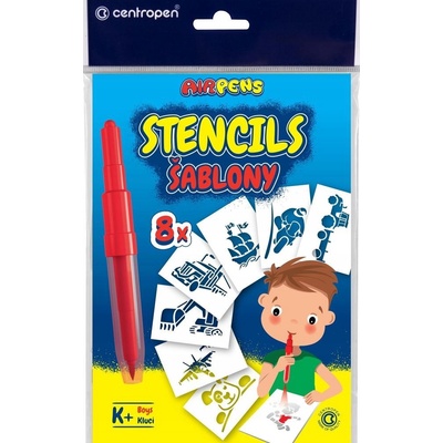 Centropen Šablony A5 8 ks Pro kluky