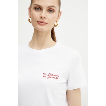 Marella Памучна тениска Marella CAUCASO в бяло 2513971054200 (2513971054)