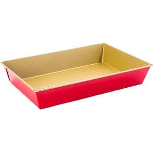 Chomik Форма за хляб с незалепващо покритие 30x11x7, 5cm златисто-червена 69219 (SNB3528)