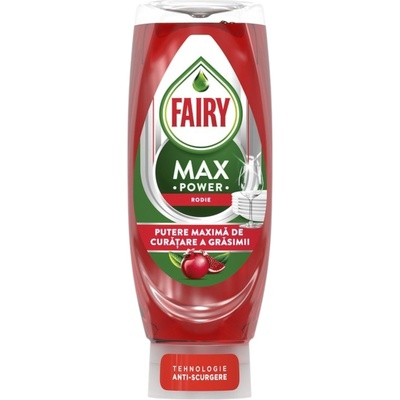 Fairy измиващ препарат за съдове, Max Power, Нар, 545мл