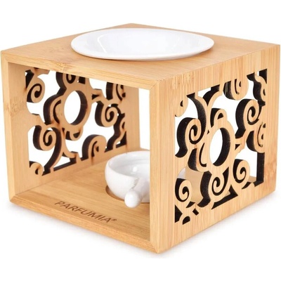 Veyra keramická aroma lampa s bambusovým stojanom 11,8 cm