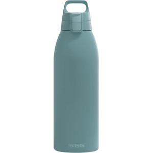 SIGG - Insulated drinking bottle - Thermos bottle Shield Therm One Morning Blue - carbonated drinks - leak-proof - dishwasher safe - BPA-free - 90% recycled stainless steel - gray blue - 6218.80 (6218.80)
