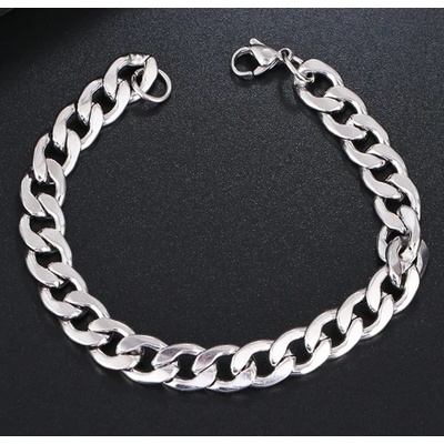 Blingstar Náramek pro muže CUBAN Nerez ocel Masivní 8 mm - B2361