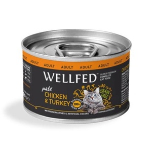 PETINTEREST Wellfed Chicken & Turkey (12 months - 7 years) консерва за котки с пилешко и пуешко 200gr