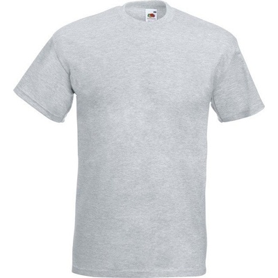 Fruit of the Loom tričko Super Premium melír F181 šedá