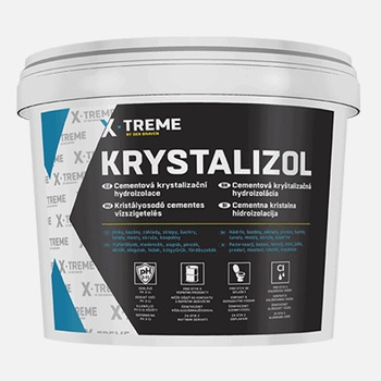 Den Braven Cementová kryštalizacná hydroizolácia Krystalizol šedá vedro 5 kg
