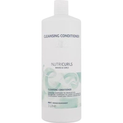Wella NutriCurls Cleansing Conditioner 1000 ml почистващ балсам за вълнообразна и къдрава коса за жени