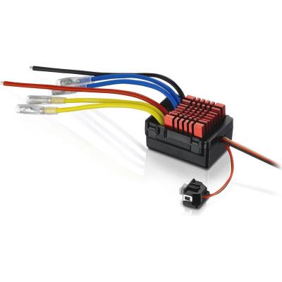 HOBBYWING Контролер четков за два мотора QuicRun 0880 Dual Brushed ESC 80A for 1: 10 водоустойчив двоен четков контролер за автомодел HW30120301 (HW30120301)