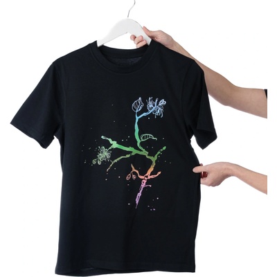 Lovemusic pánské unisex tričko černé Rainbow Sakura
