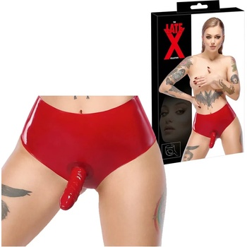 Латексово бельо с реалистичен пенис, размер M, 15см. - LateX Penis Shorts (29503243021-1)