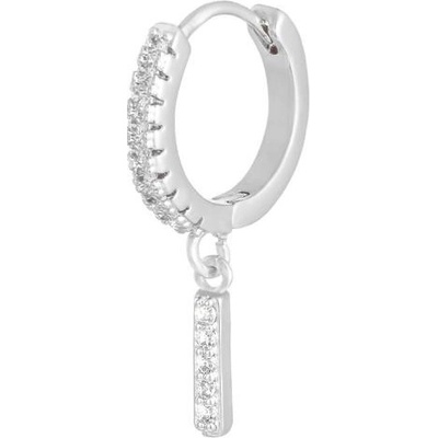 Ornamenti náušnice Letter silver zirkon Písmenko I OOR2619_I