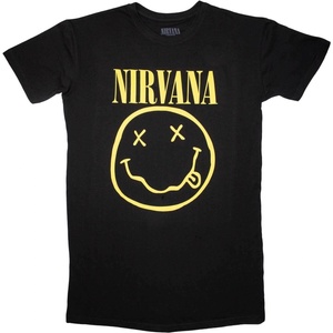 Nirvana Yellow Happy Face Dress Black S Дамски Риза (NIRVDRS04LB03)