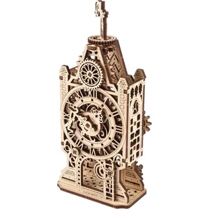 UGears Дървен 3D пъзел Ugears от 44 части - Старинна часовникова кула (U-70169 )
