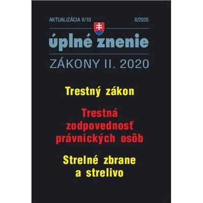 Aktualizácia II/10 2020 – Trestné právo