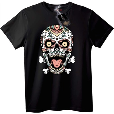 NOONEBRAND Тениска Шарен Skull - XS, White