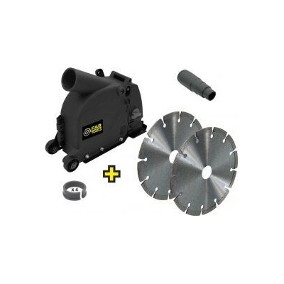 Fartools drážkovací pouzdro pro úhlovou brusku 125 mm + dva řezné kotouče 115925 – Hledejceny.cz