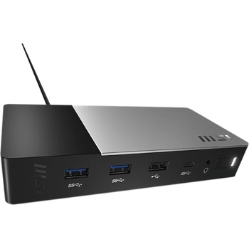 MSI MSI USB-C Хъб, Gen 2 USB-С 3.2 Gen 2 (3.1 Gen 2), черен (MSI Docking Station II)