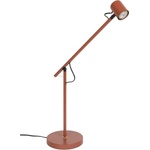 White Label Living Червена метална настолна лампа (височина 45, 5 cm) Aero - White Label (1001094)