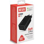 ColorWay USB зарядно устройство, GaN3 Pro Power Delivery (USB-A + 2 USB TYPE-C) (65W) черно (CW-CHS039PD-BK) (CW-CHS039PD-BK)