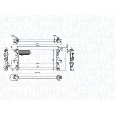 MAGNETI MARELLI Chladič vody MAG 350213215200
