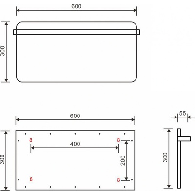 SAPHO ELMIS 600 x 300 mm EB630