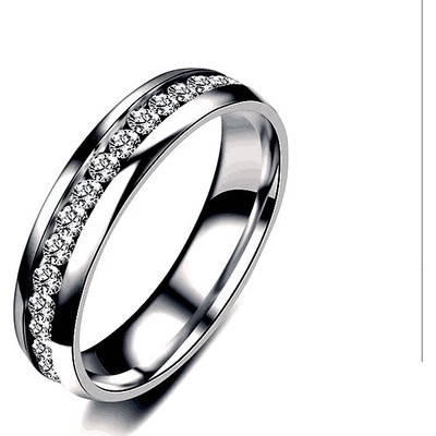 Naky ocelový prsten Valentin Silver P3244