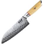 Gudaro - Дамаскинов Сантоку кухненски нож HIKARI 7", 67 слоя стомана, дължина 17, 5 см (GU0029)