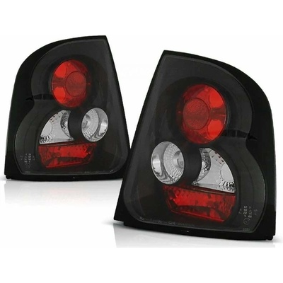 ZADNÍ SVĚTLOMETY, LAMPY ŠKODA OCTAVIA 1 SEDAN, 1996-2000, ČIRÉ, ČERNÉ BLACK